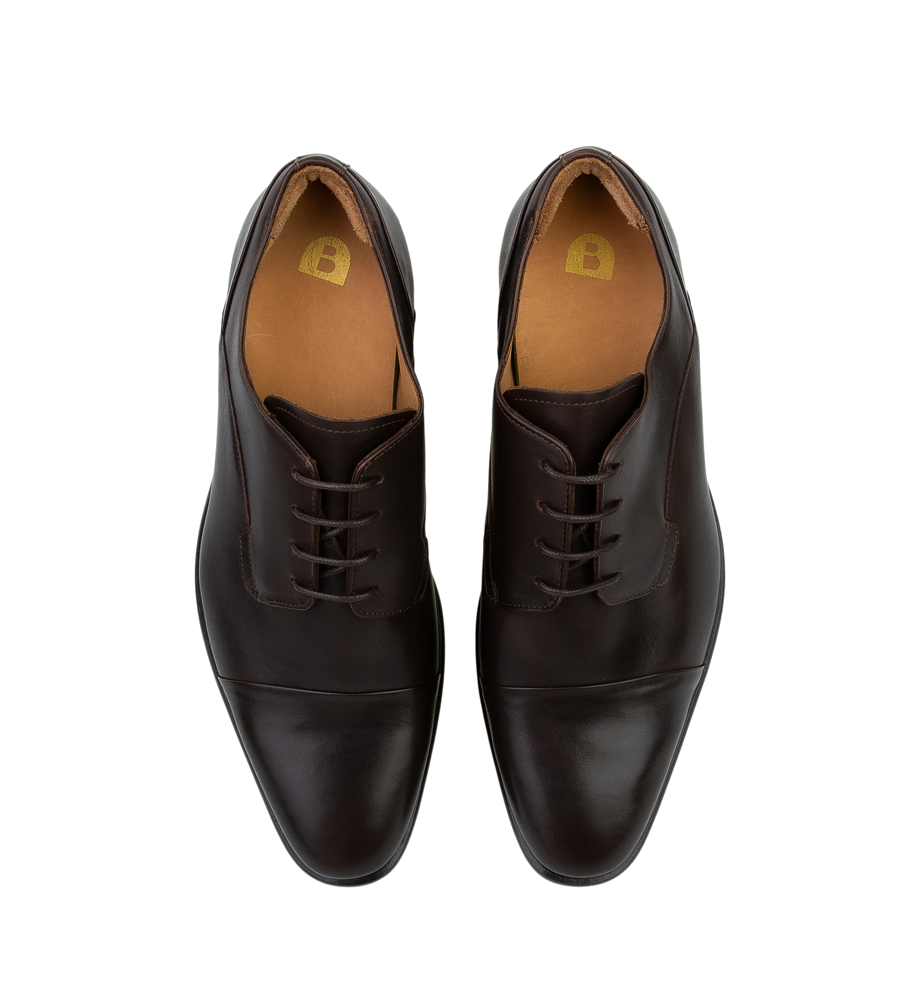 Osmium Brown Leather Lace Up Dress Shoes