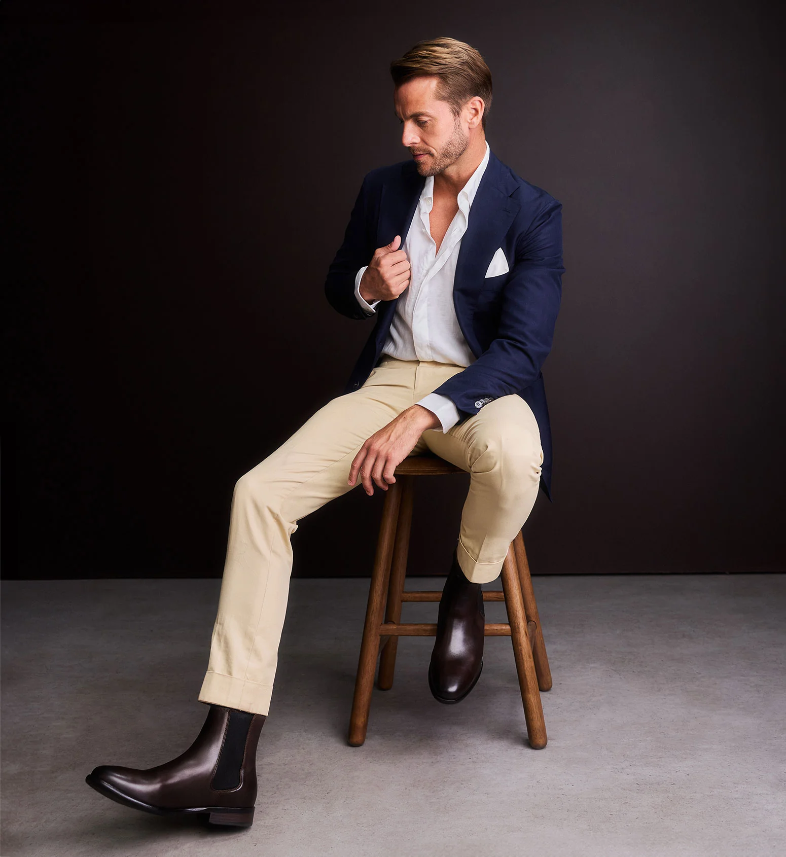 Thallium Chocolate Leather Boots