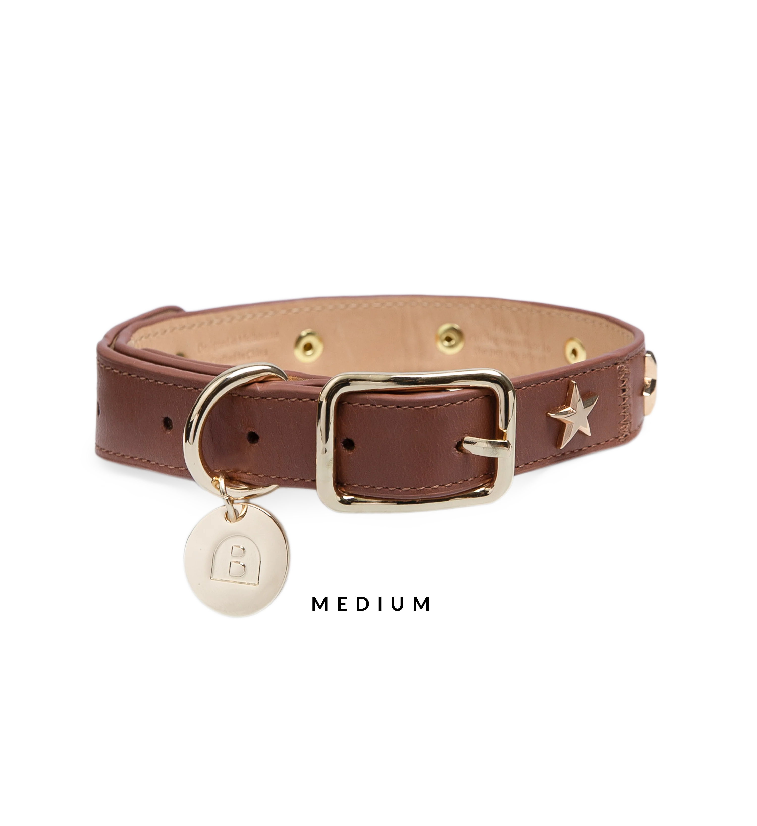 Dog Collar Chocolate Leather