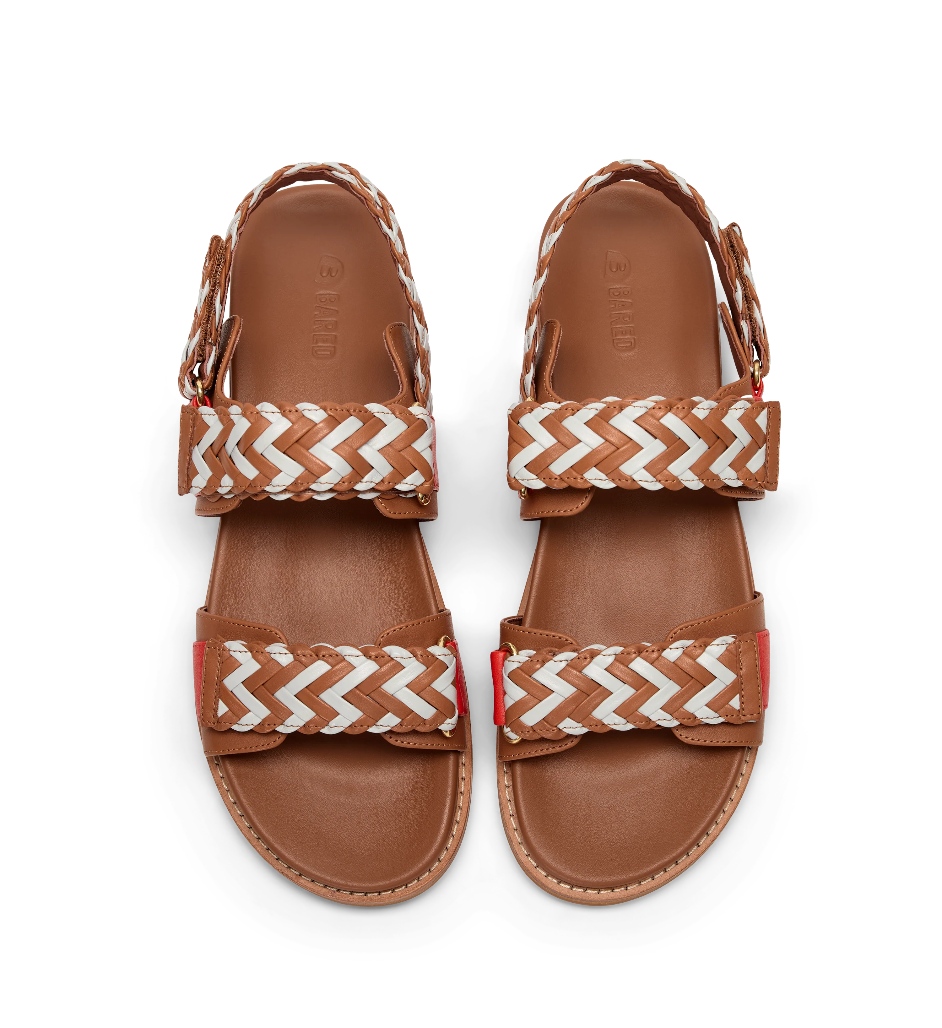 Cygnet Ice Blue Mix Leather Chunky Sandals