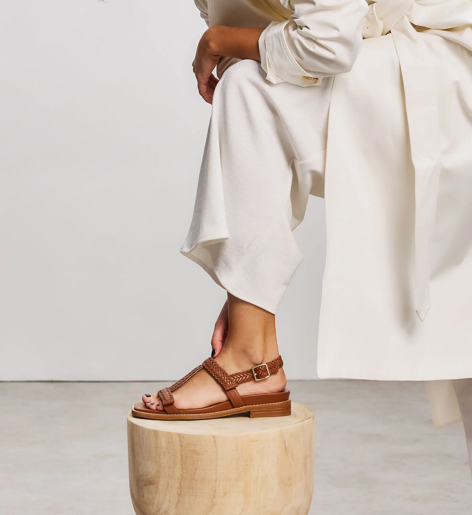 Anhinga Tan Leather Sandals