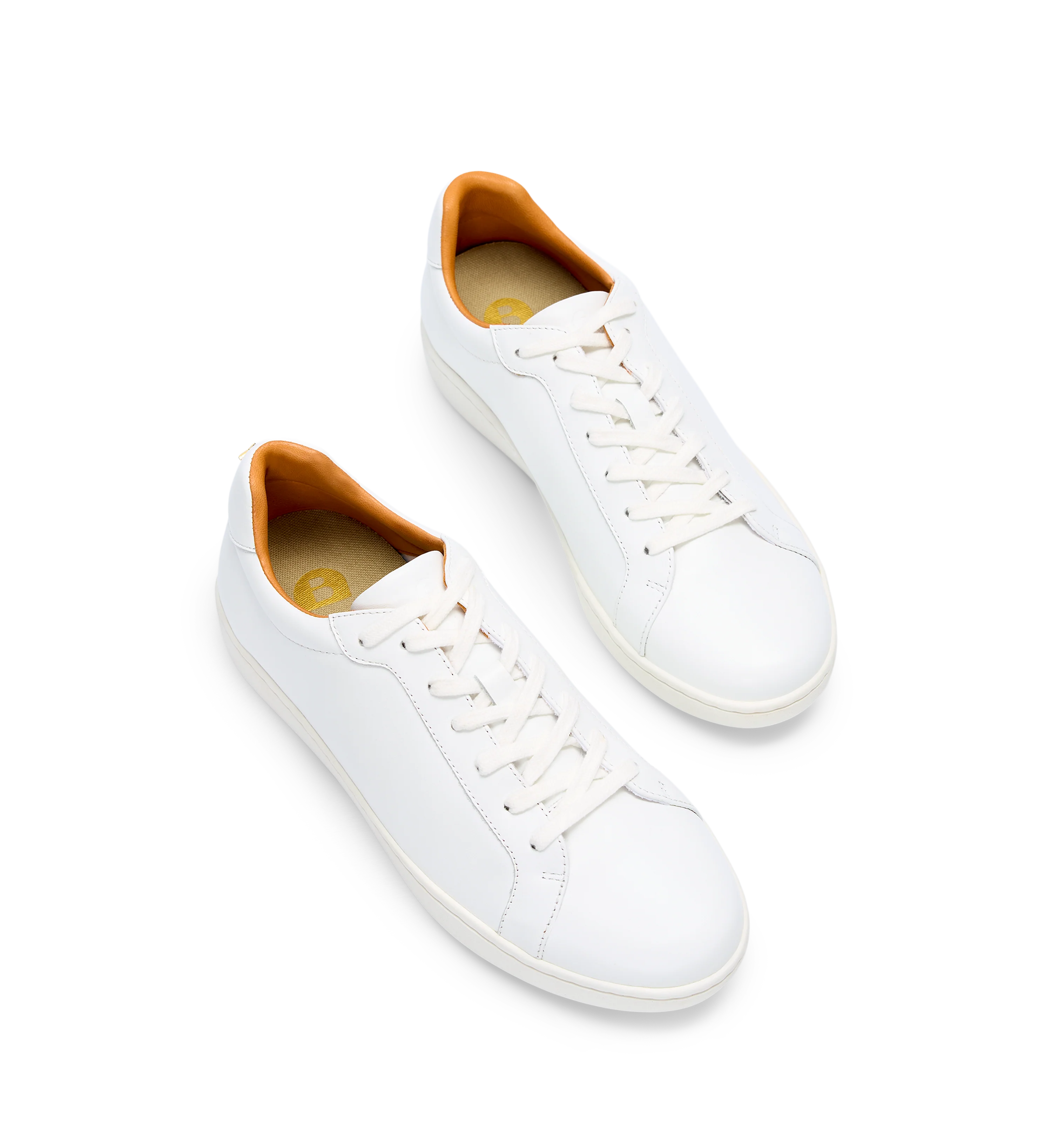 Sialia White Leather Sneakers