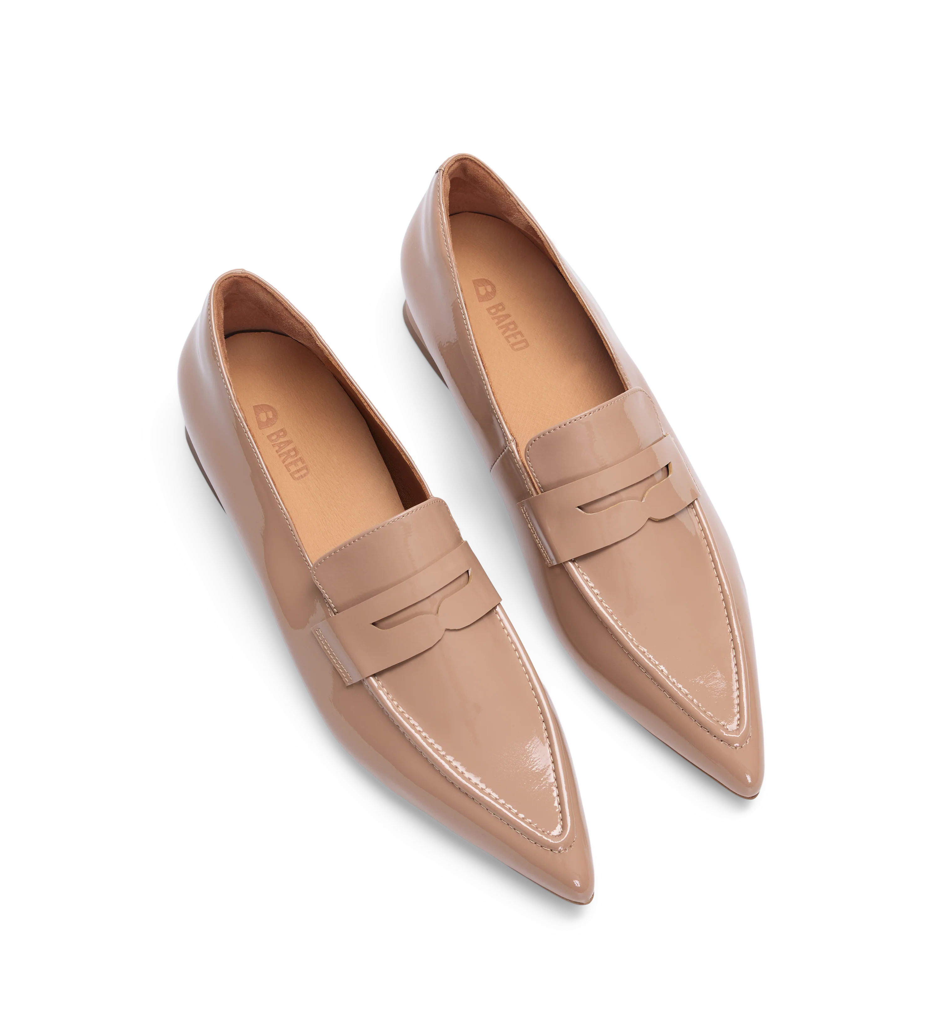 Ninox Dark Blush Patent Leather Loafers