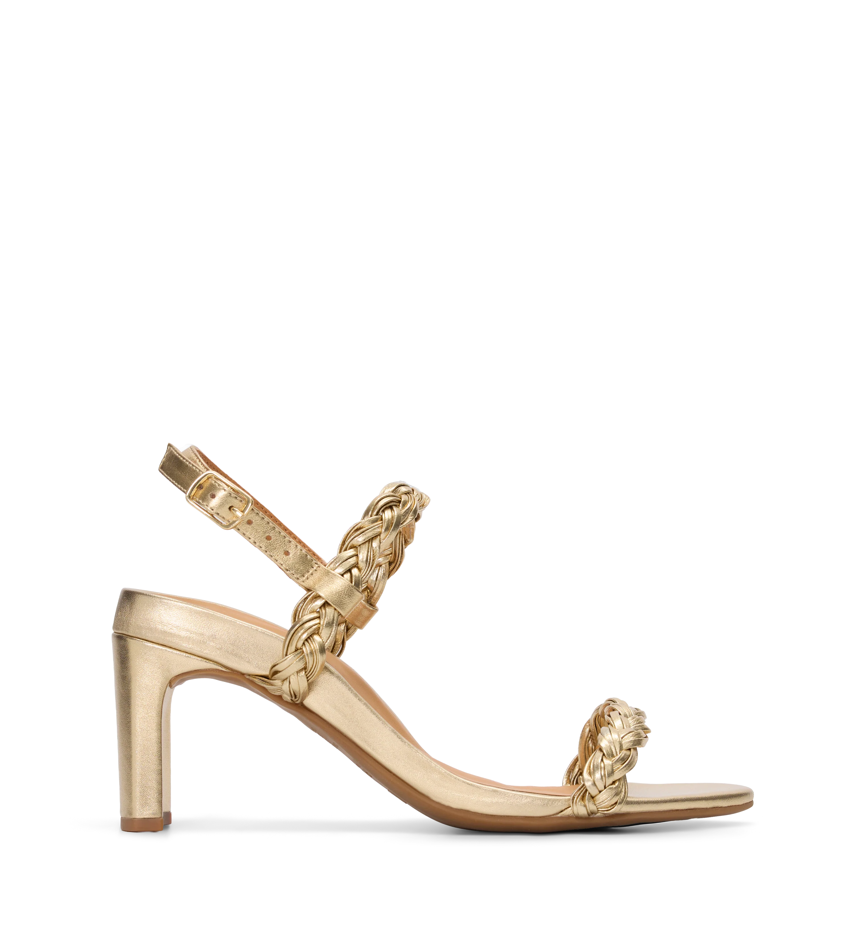 Odedi Gold Leather High Heels