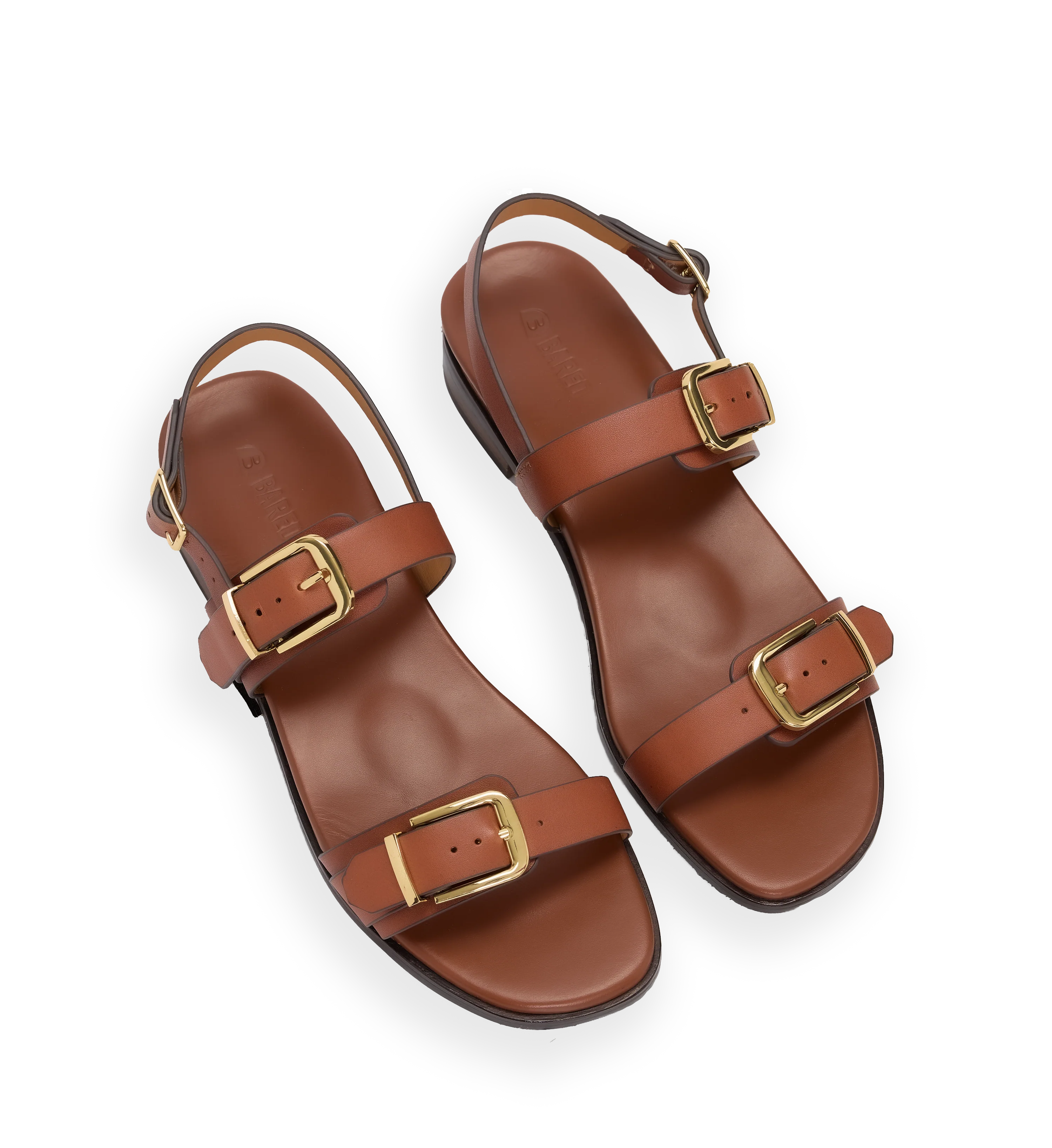 Brubru Tan Leather Sandals