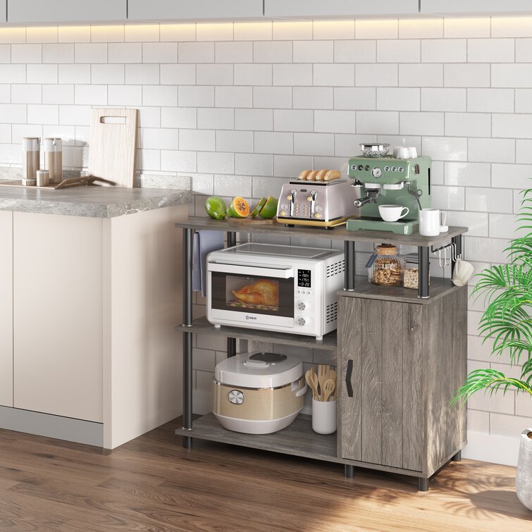 Auxvasse 35.4'' Standard Baker's Rack with Microwave Compatibility