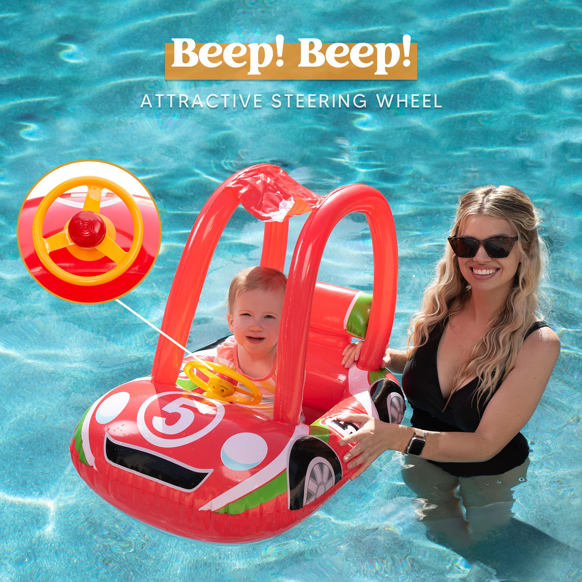 Clearance - Car Shaped Infants Float Boat