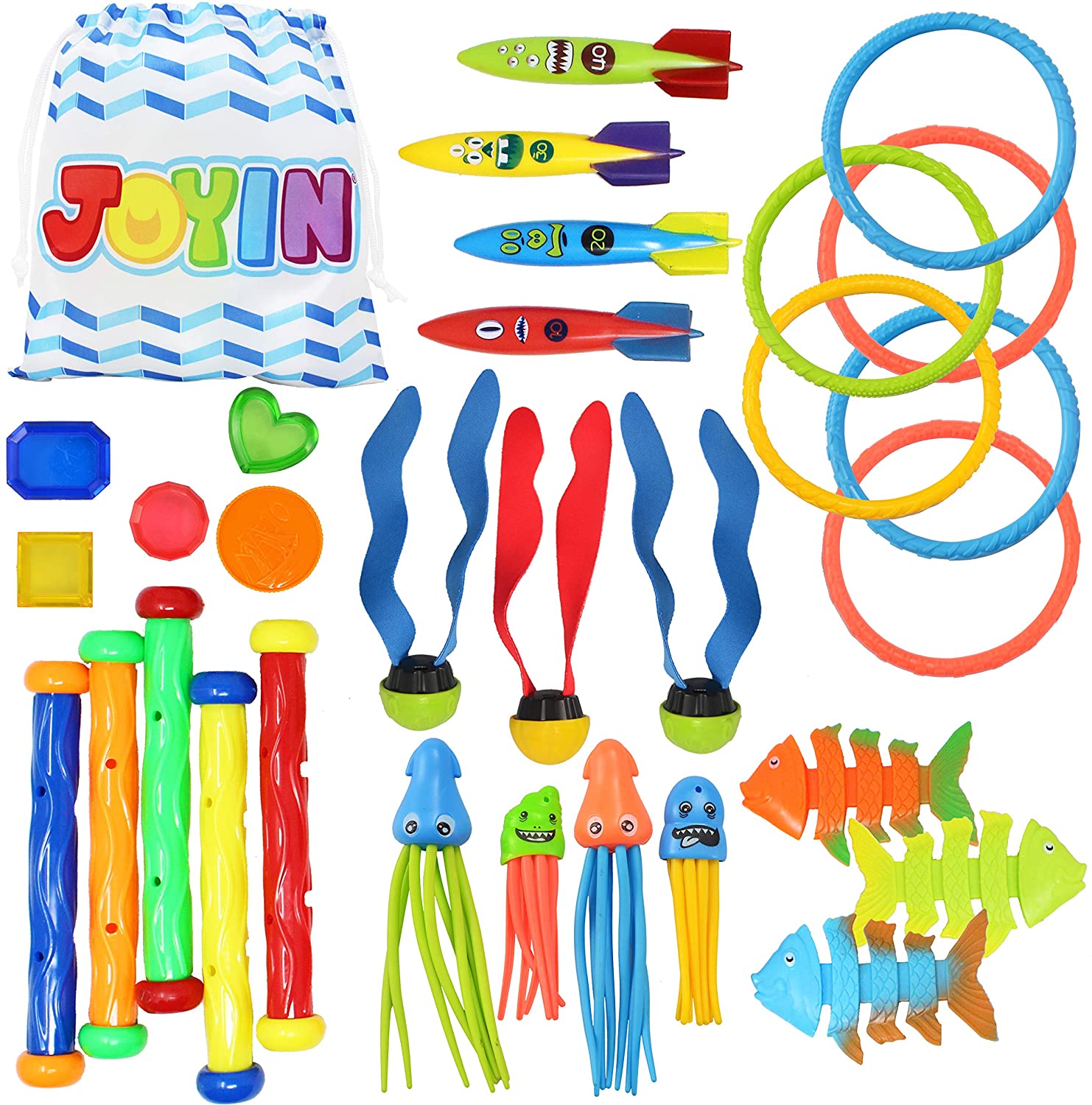 clearance sale- 30 Pcs Diving Pool Toys Jumbo Set