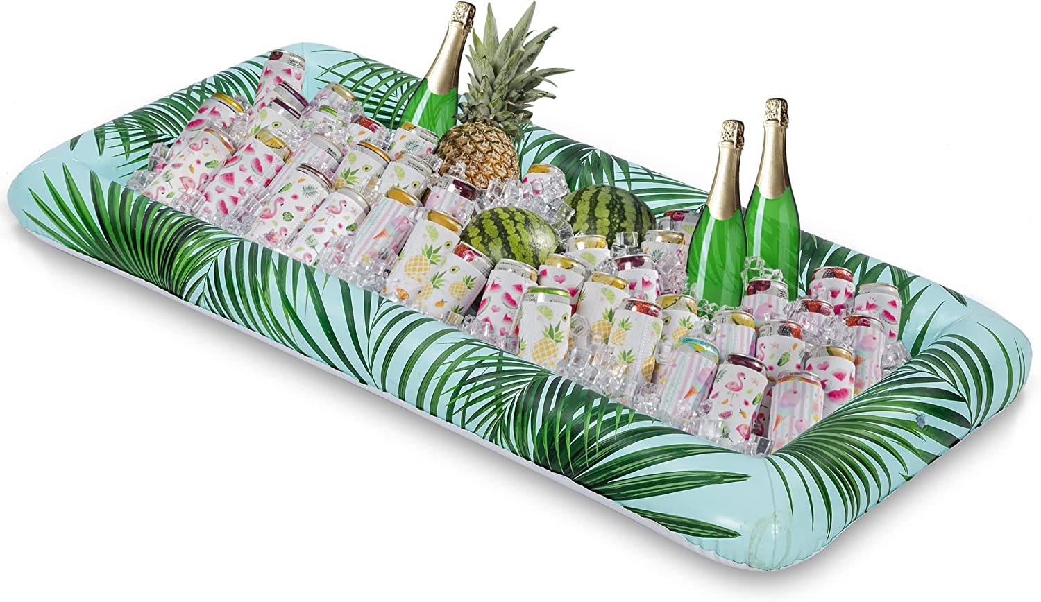 Clearance - Green Luau Themed Inflatable Serving Bars, 2 Pack