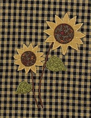 Sunflower Check Shower Curtain