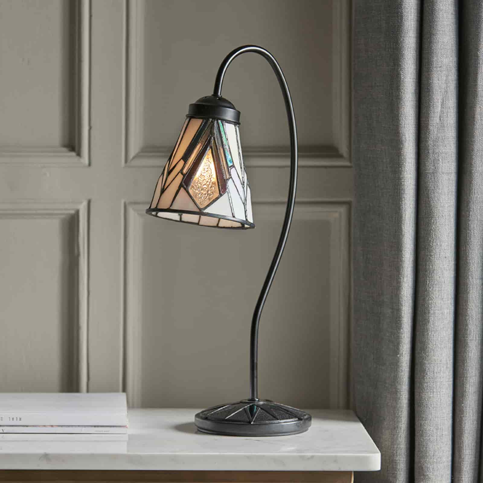 Tiffany Art Deco Abatjour with Arm, 49cm high