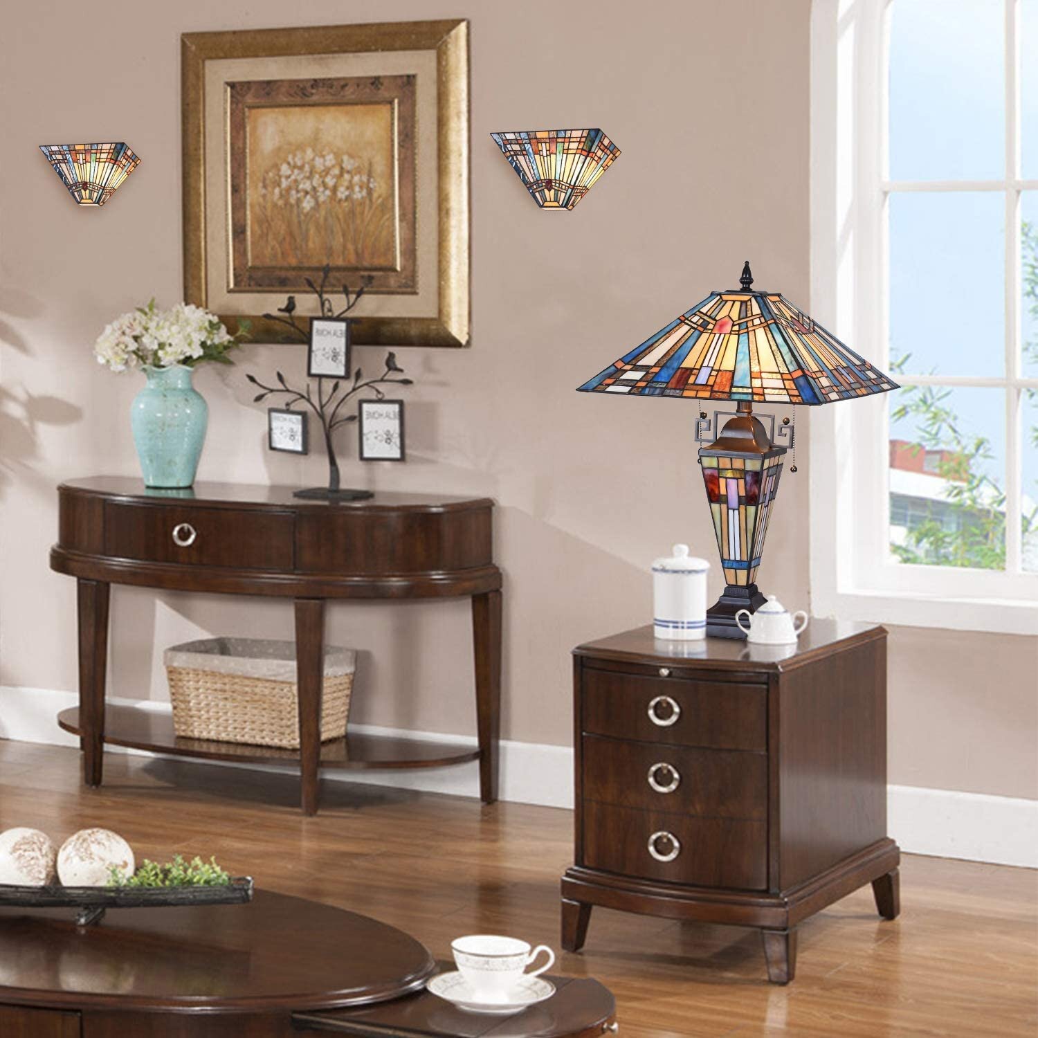 Tiffany Table Lamp Night Light 16