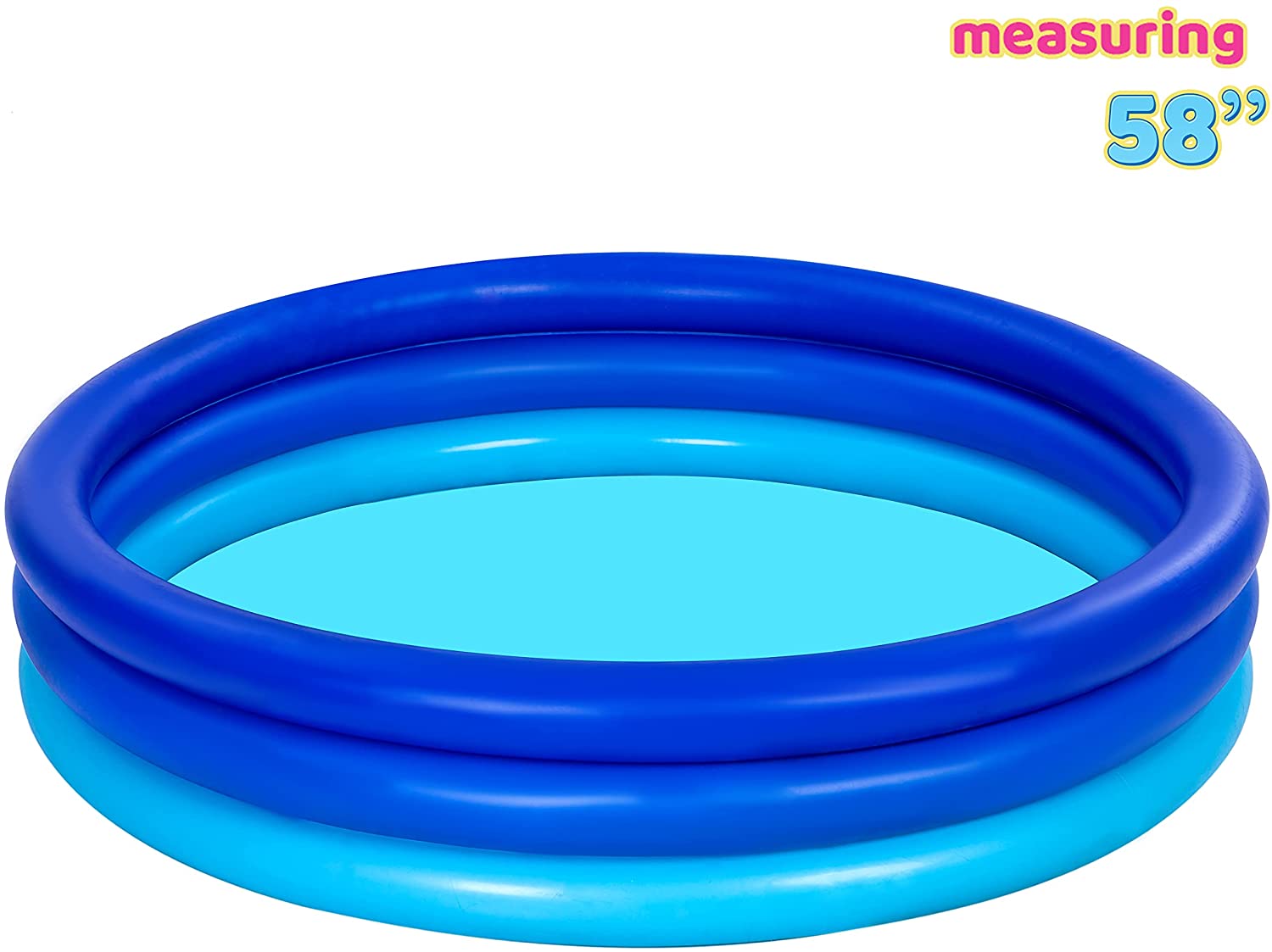 Clearance - 58in Blue Inflatable Kiddie Pool, 1 Pack