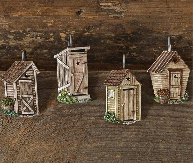 Outhouse Shower Curtain Hooks