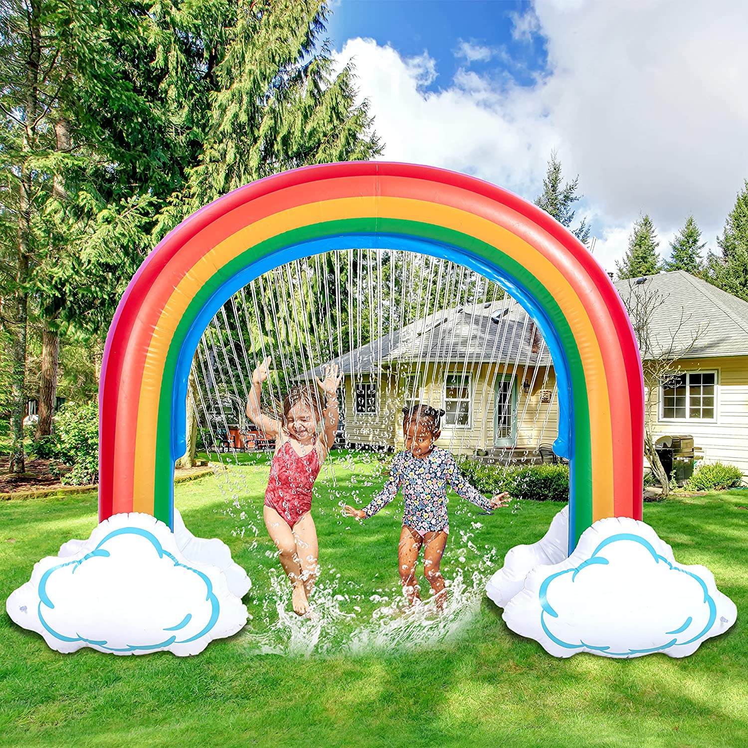 Clearance - Inflatable Rainbow Arch Water Sprinkler