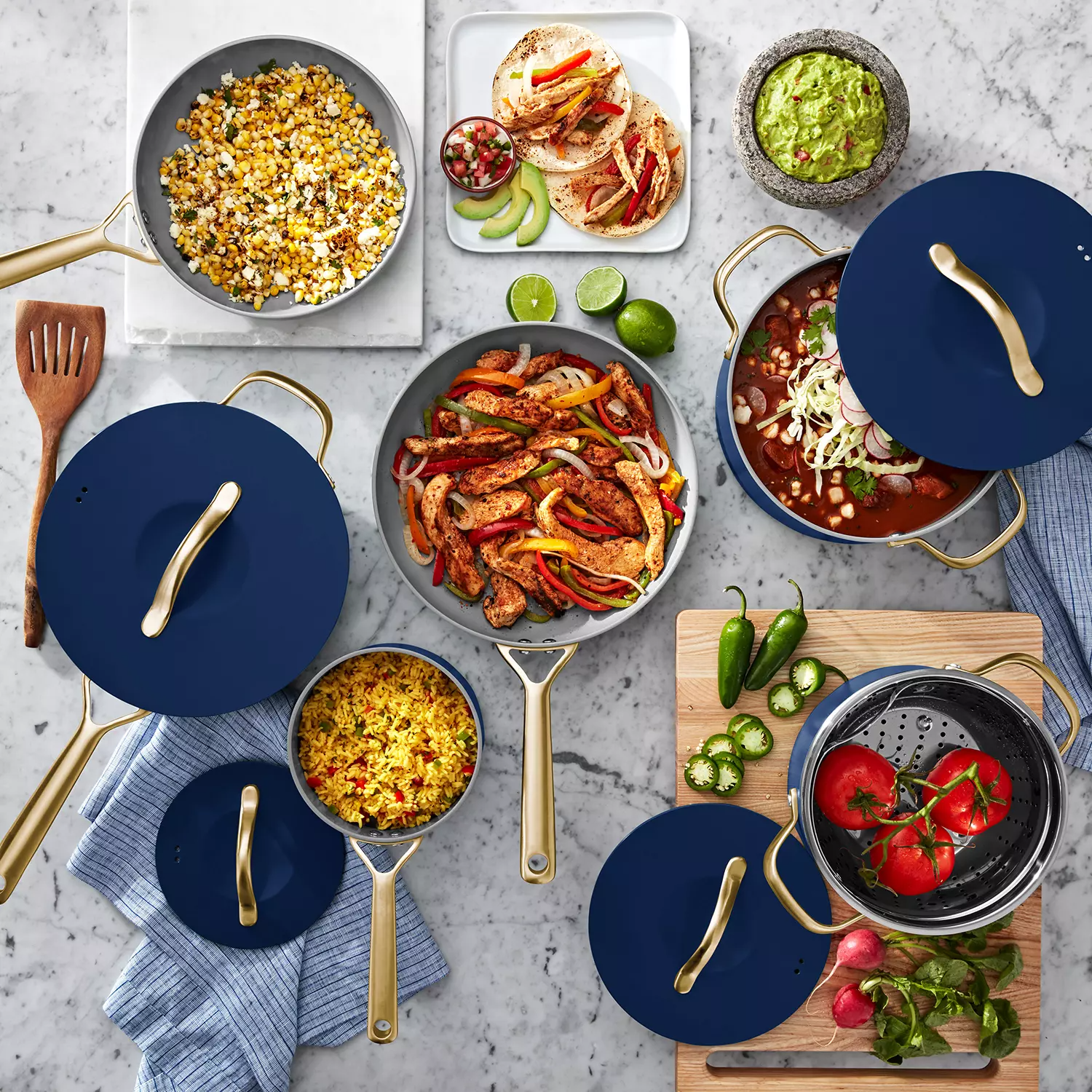 11-Piece Modern Ceramic Cookware Set