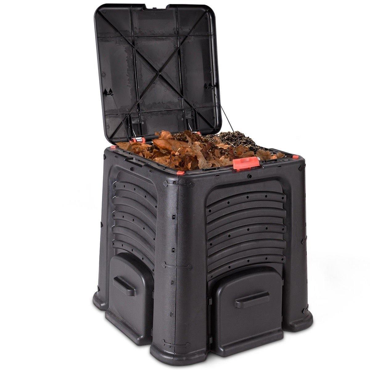 115 Gallon Garden Compost Bin Grass Food Trash Fertilizer Barrel