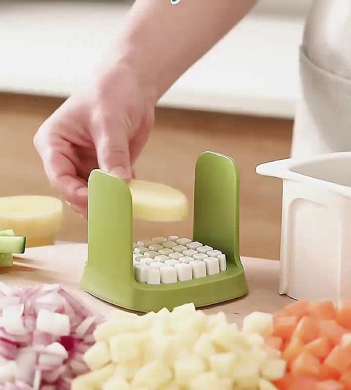 new multi-function vegetable cutter household hand-pressed french fries vegetable cutter potato dicing artifact kitchen vegetable cutting artifact