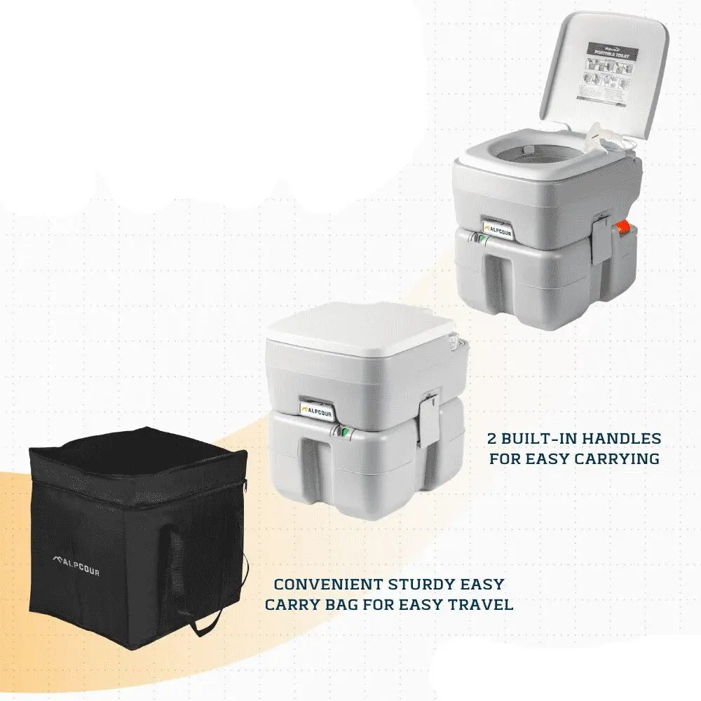 GreenPeak Compact Outdoor Commode Toilet