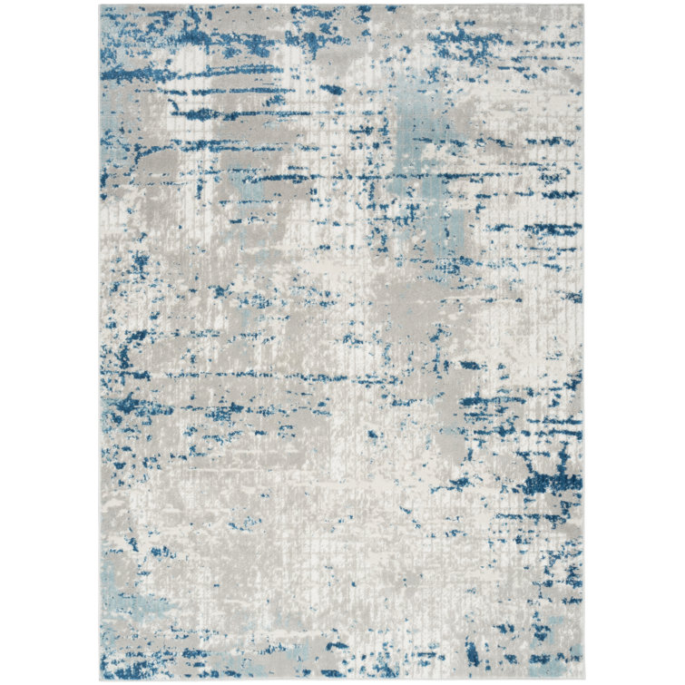 Addie Slate Gray/Light Beige/Ivory Rug