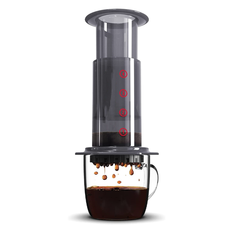 Original Coffee and Espresso Maker, Barista Level Portable Coffee Maker with Chamber, Plunger, and Filters, Quick Coffee and Espresso Maker, Made in USA