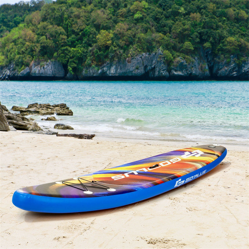 10.5' Inflatable Stand Up Paddle Board with Backpack Aluminum Paddle Pump