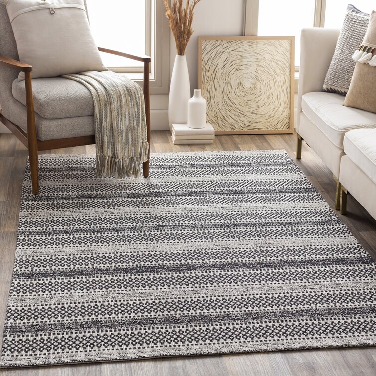 Capen Cotton Charcoal/Cream Rug