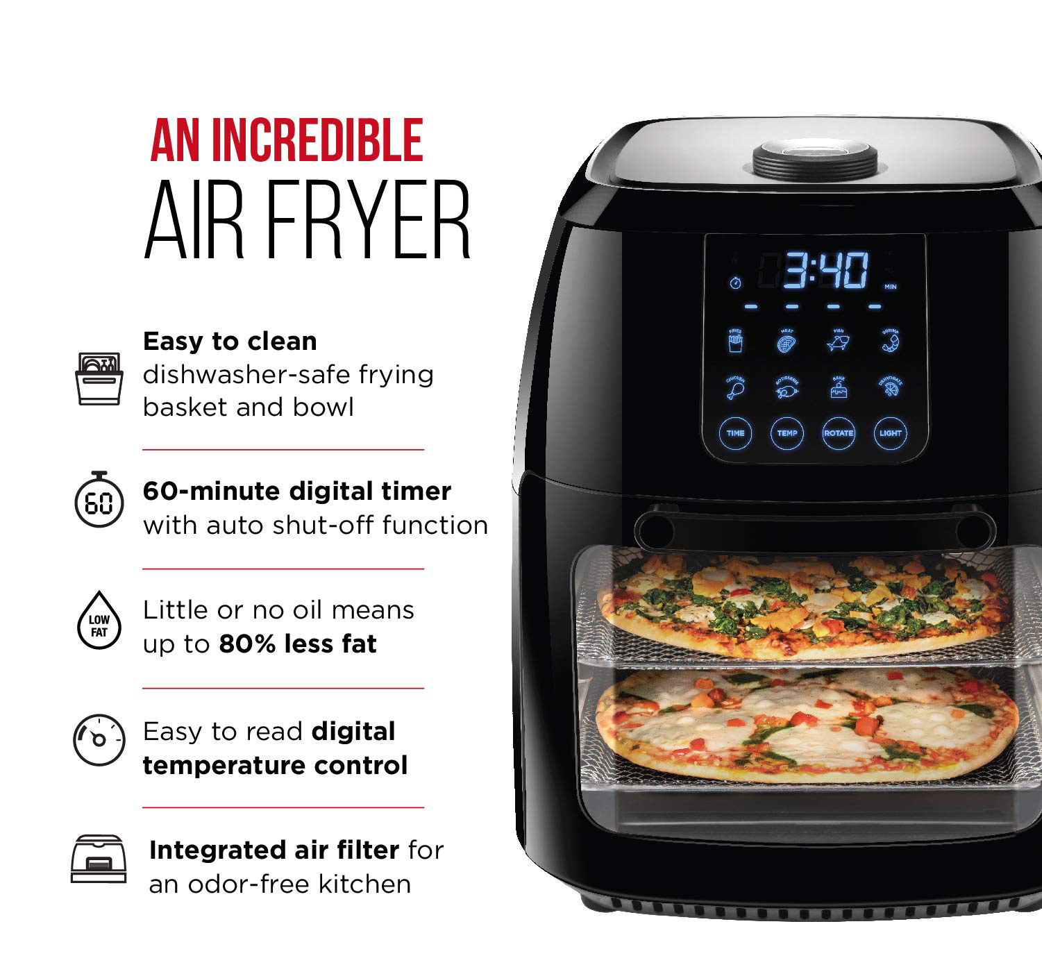 6.3-Qt 4-In-1 Digital Air Fryer