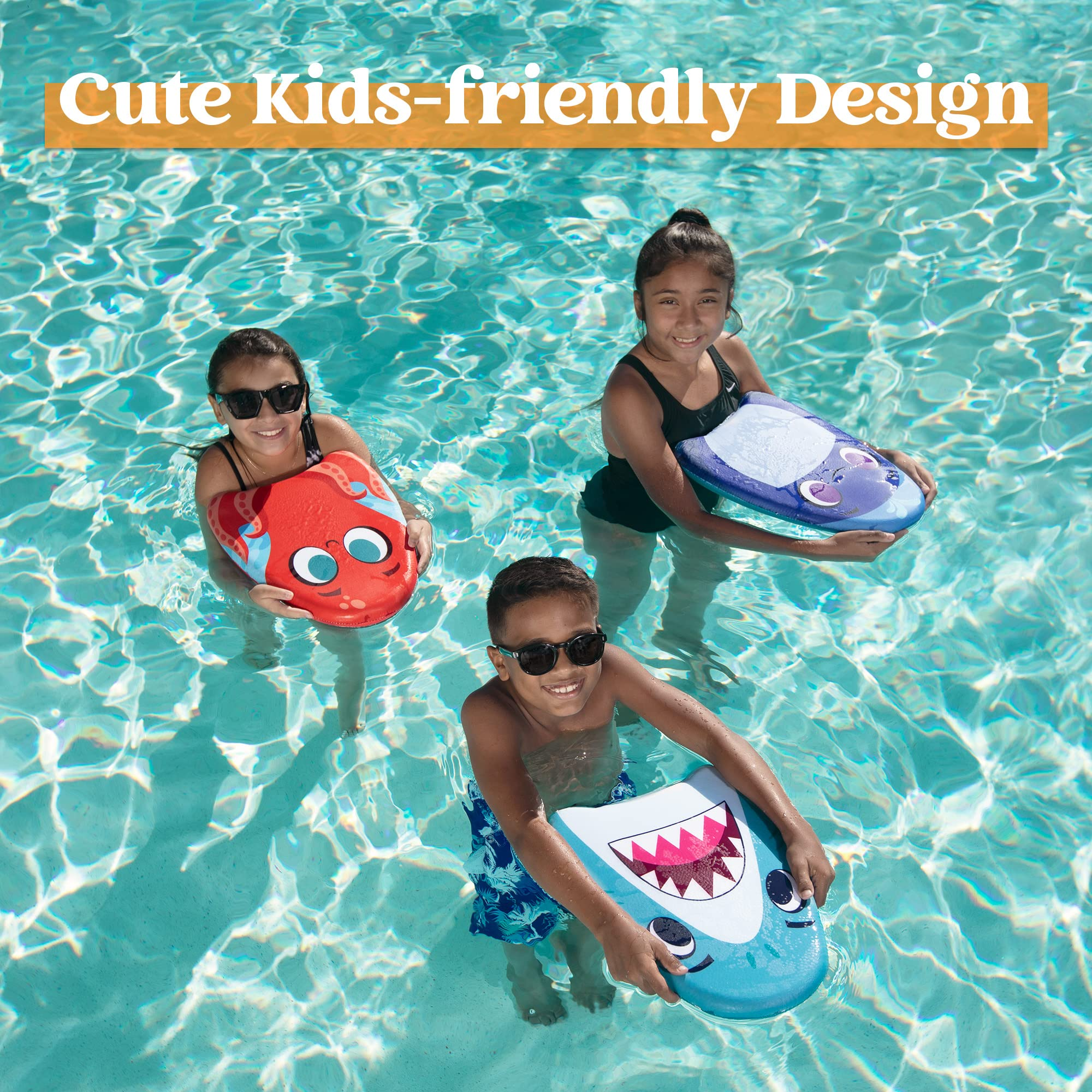Clearance - 3 Pack Learn-to-Swim Kickboard, Whale, Shark, & Octopus