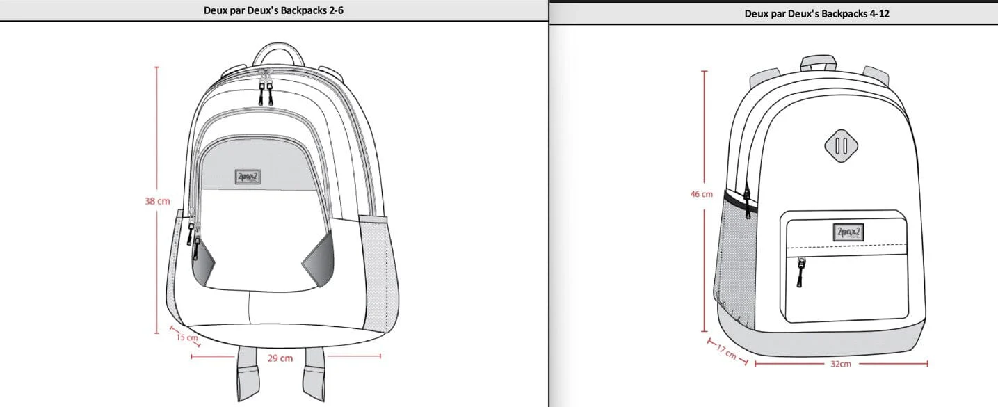 Kids Backpack Blue And Beige Gradient