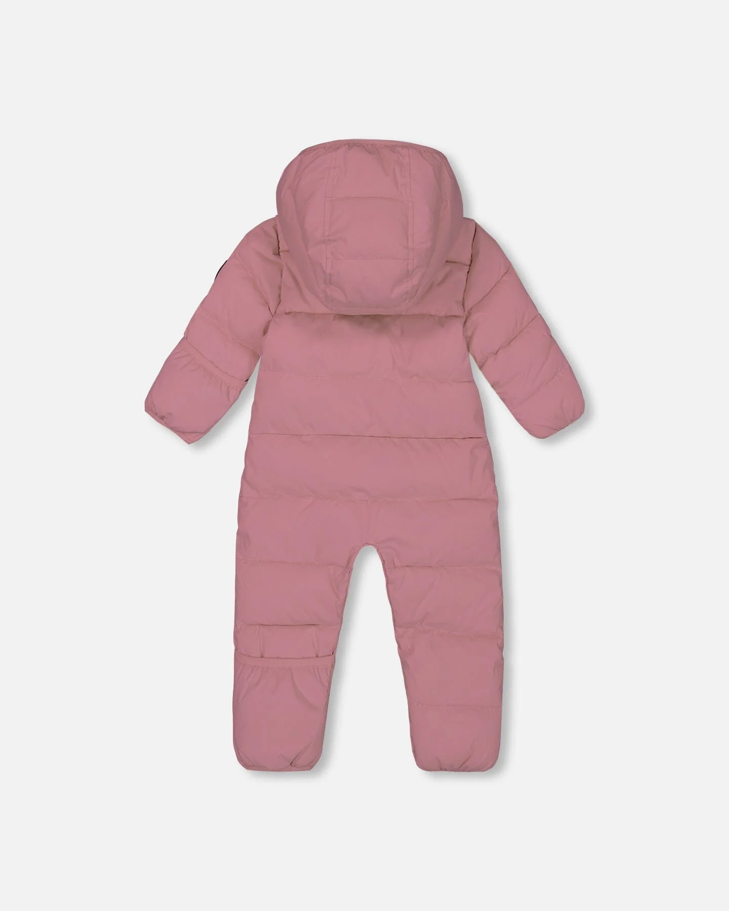 One-Piece Baby Cloud Compressible Snowsuit Designed For Car Seat Dusty Pink