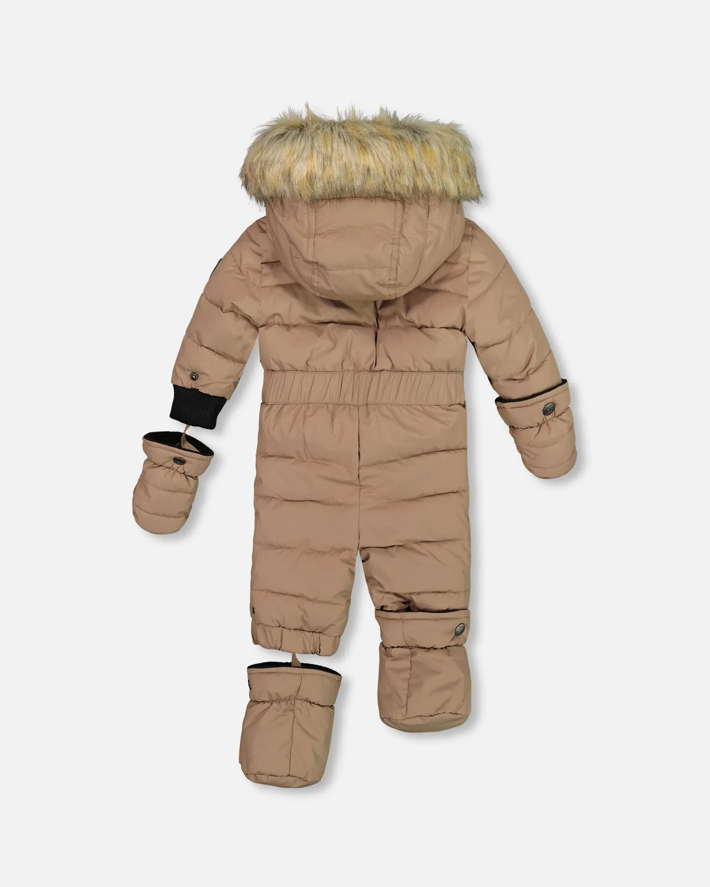 One Piece Baby Snowsuit Coffee