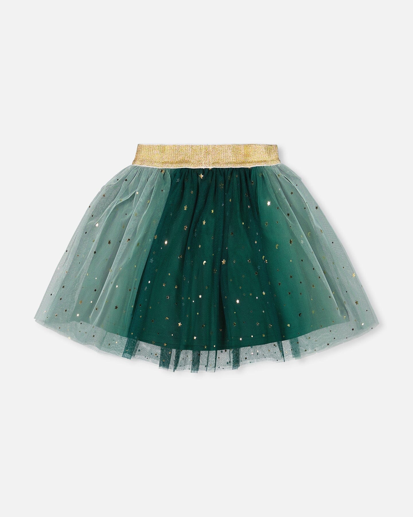 Mesh Skirt With Bow Forest Green