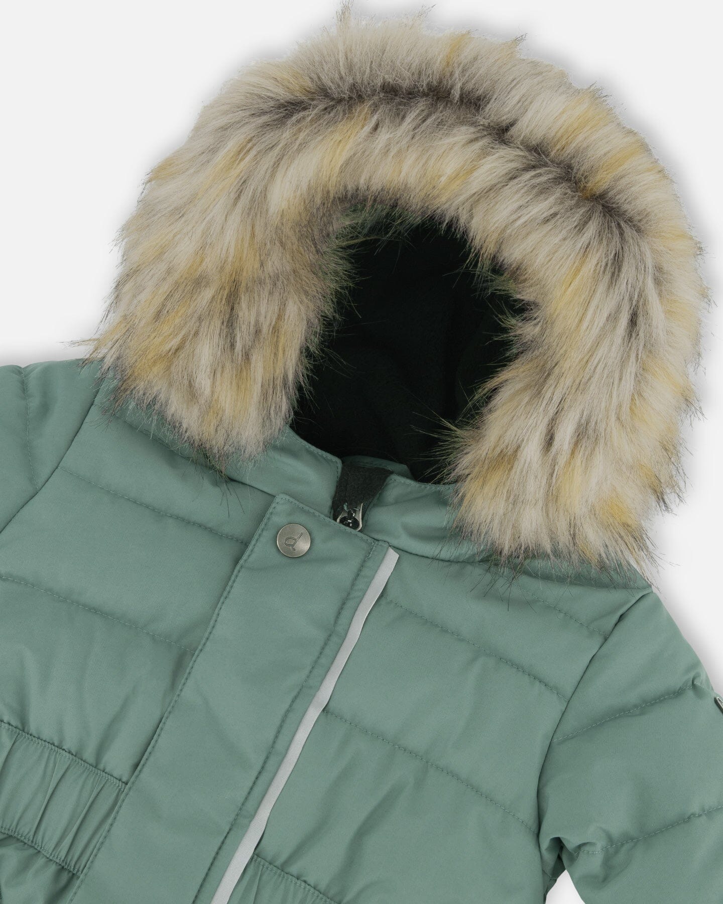 One Piece Baby Snowsuit Silver Pine