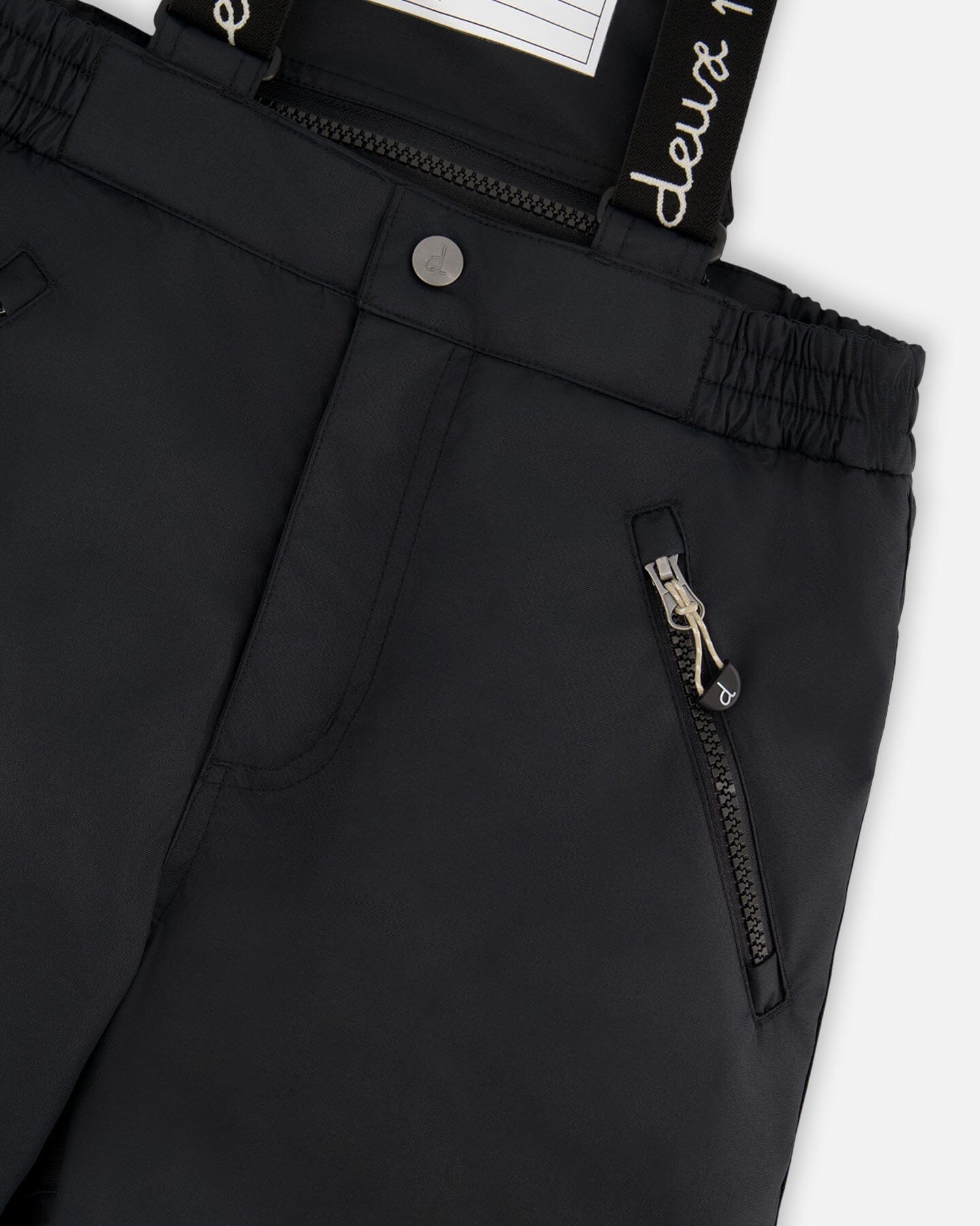 Two-Piece Play Snowsuit With Animal Print Jacket Black