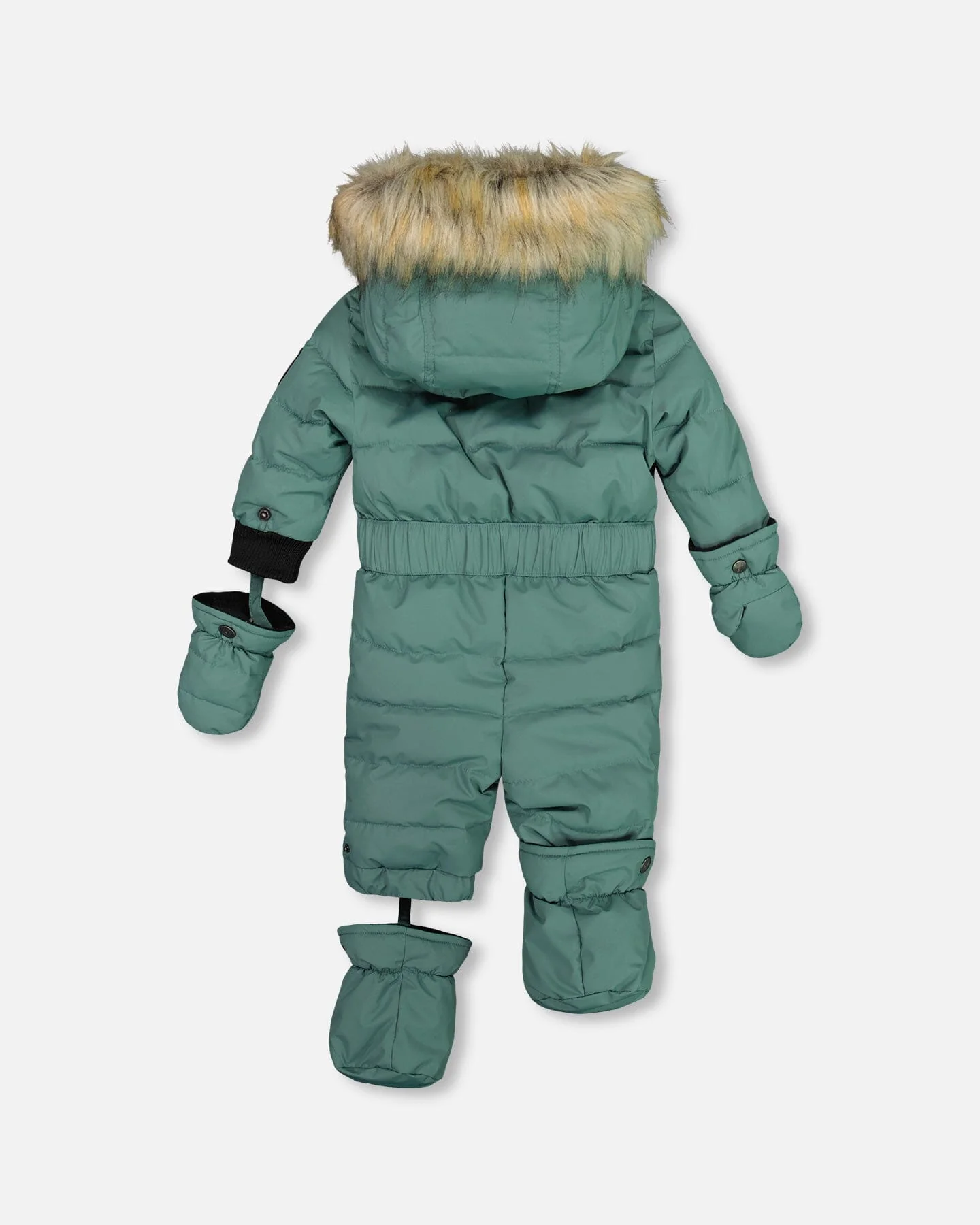 One Piece Baby Snowsuit Silver Pine