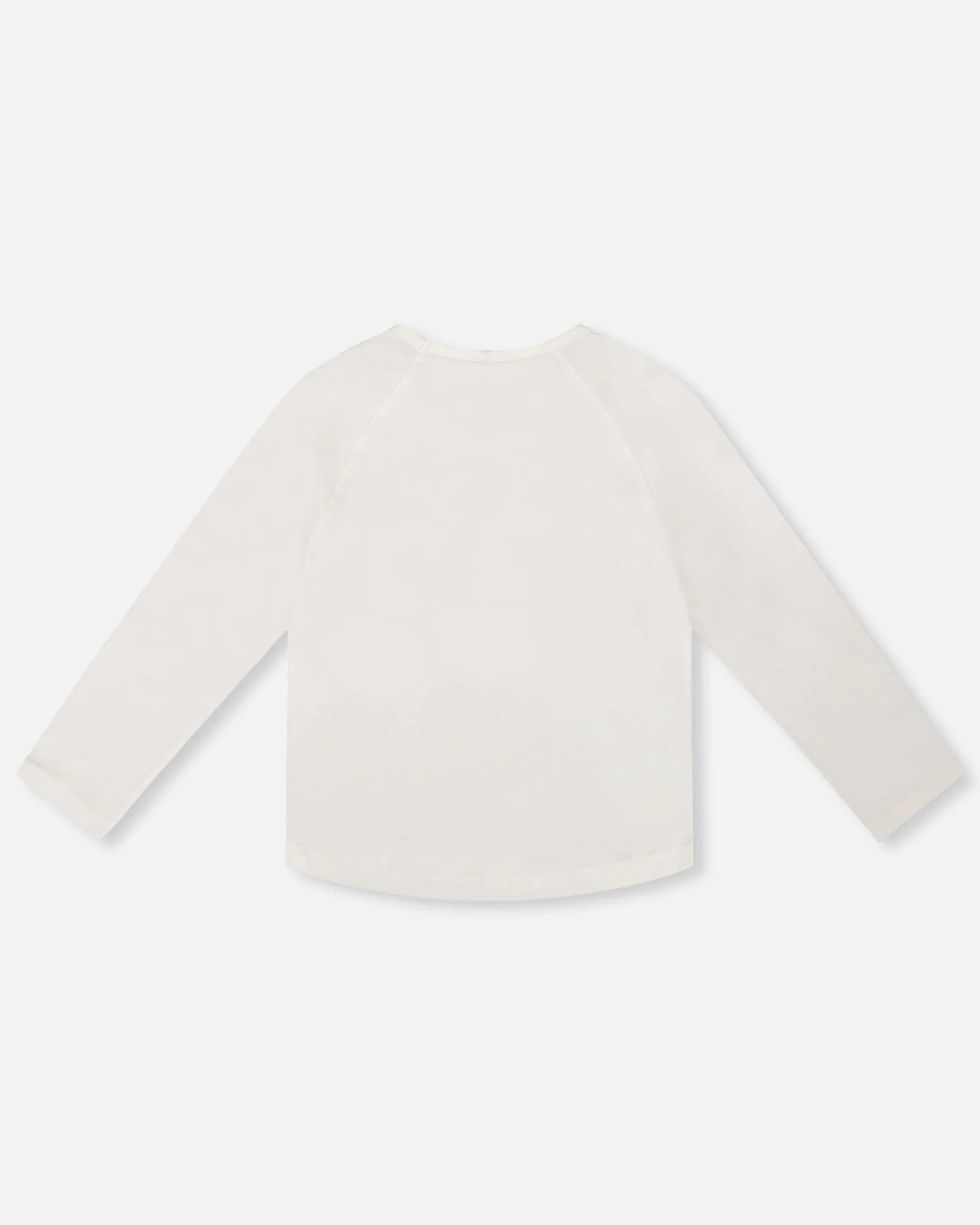 Organic Cotton T-Shirt Off White With Llama