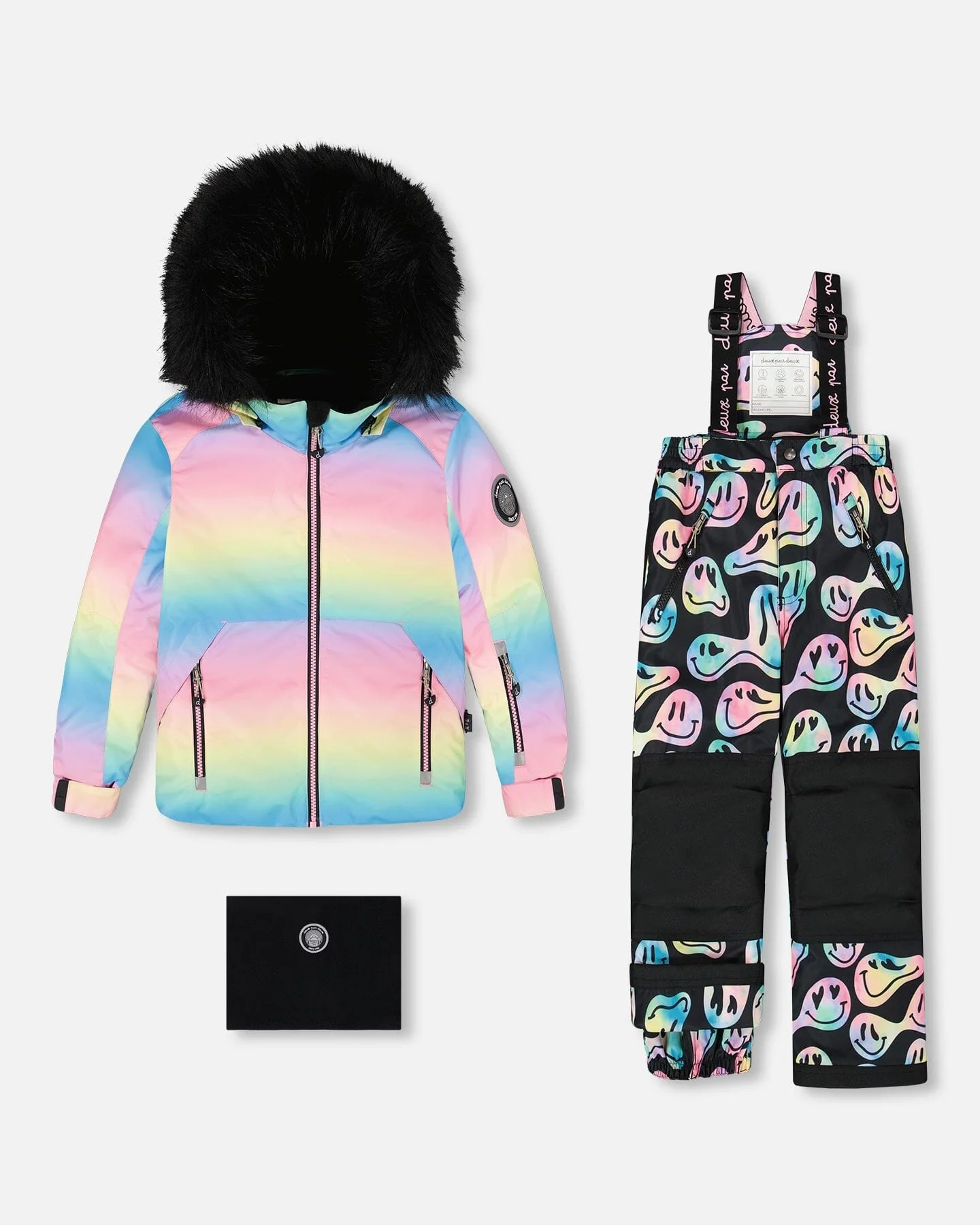 Two-Piece Play Snowsuit Smiley Face Girl