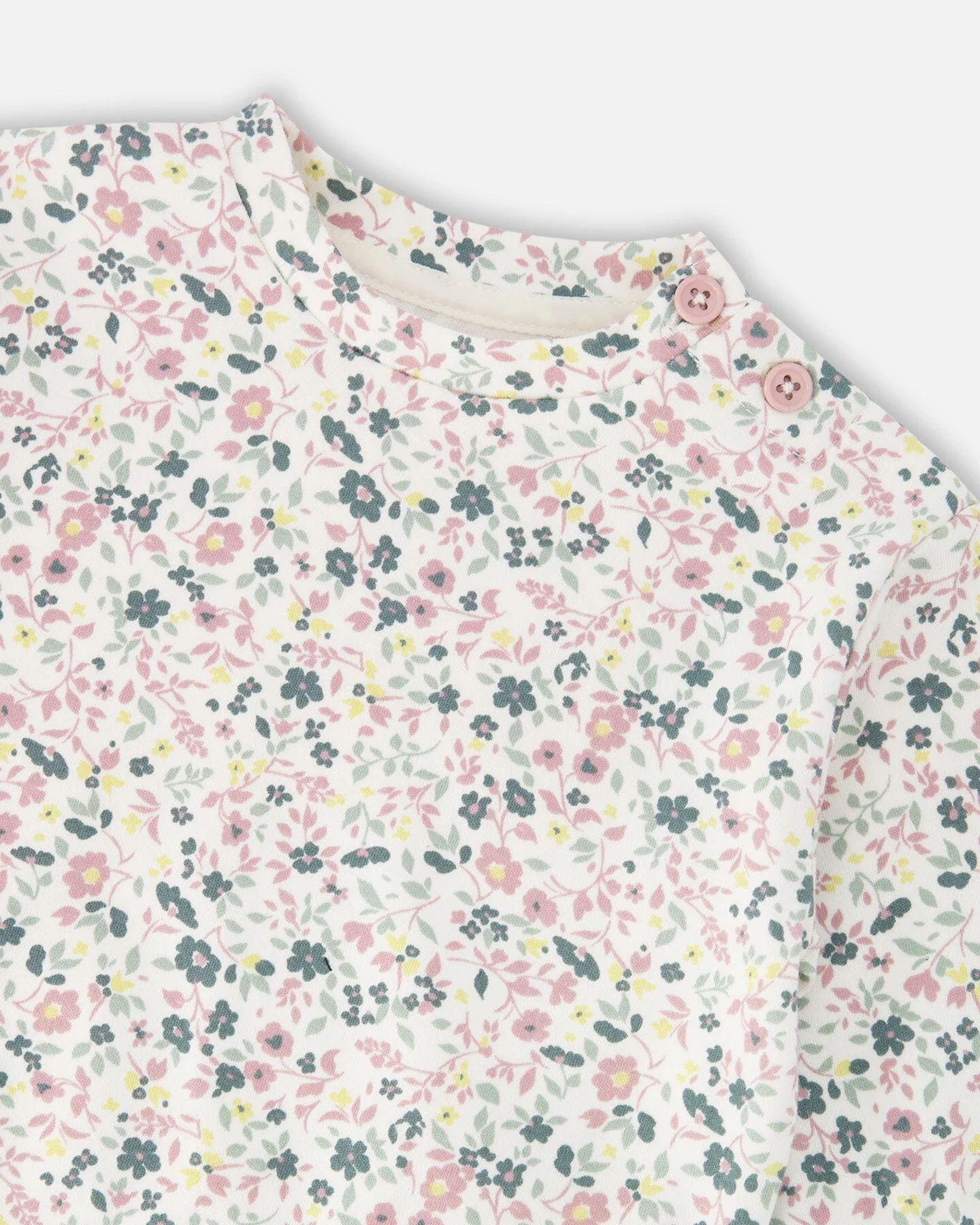 Organic Cotton Evolutive Pant And Long Sleeve Top Set Jade Green