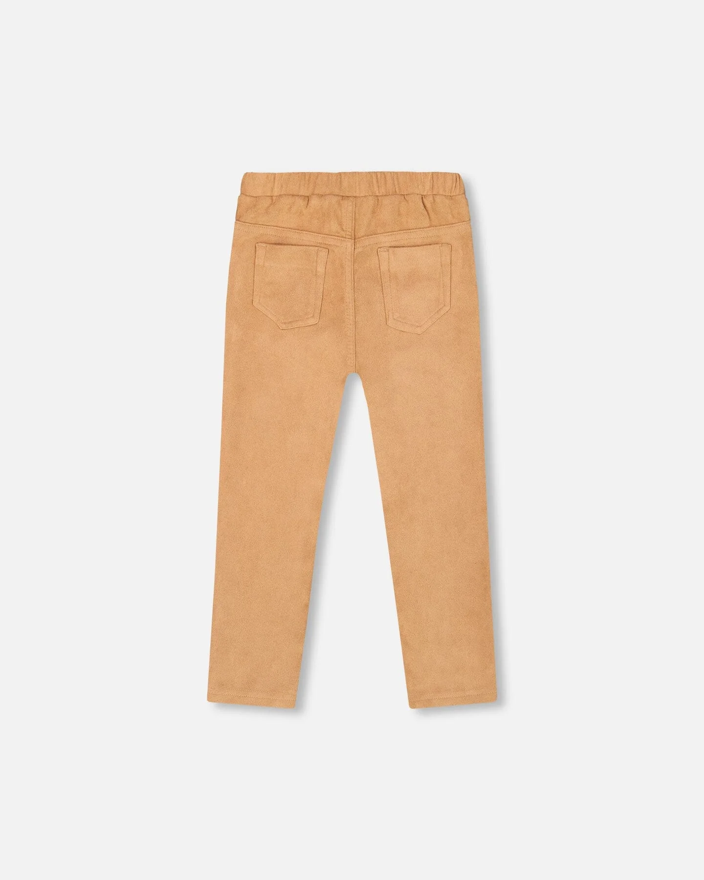 Stretch Suede Treggings Light Pecan Brown