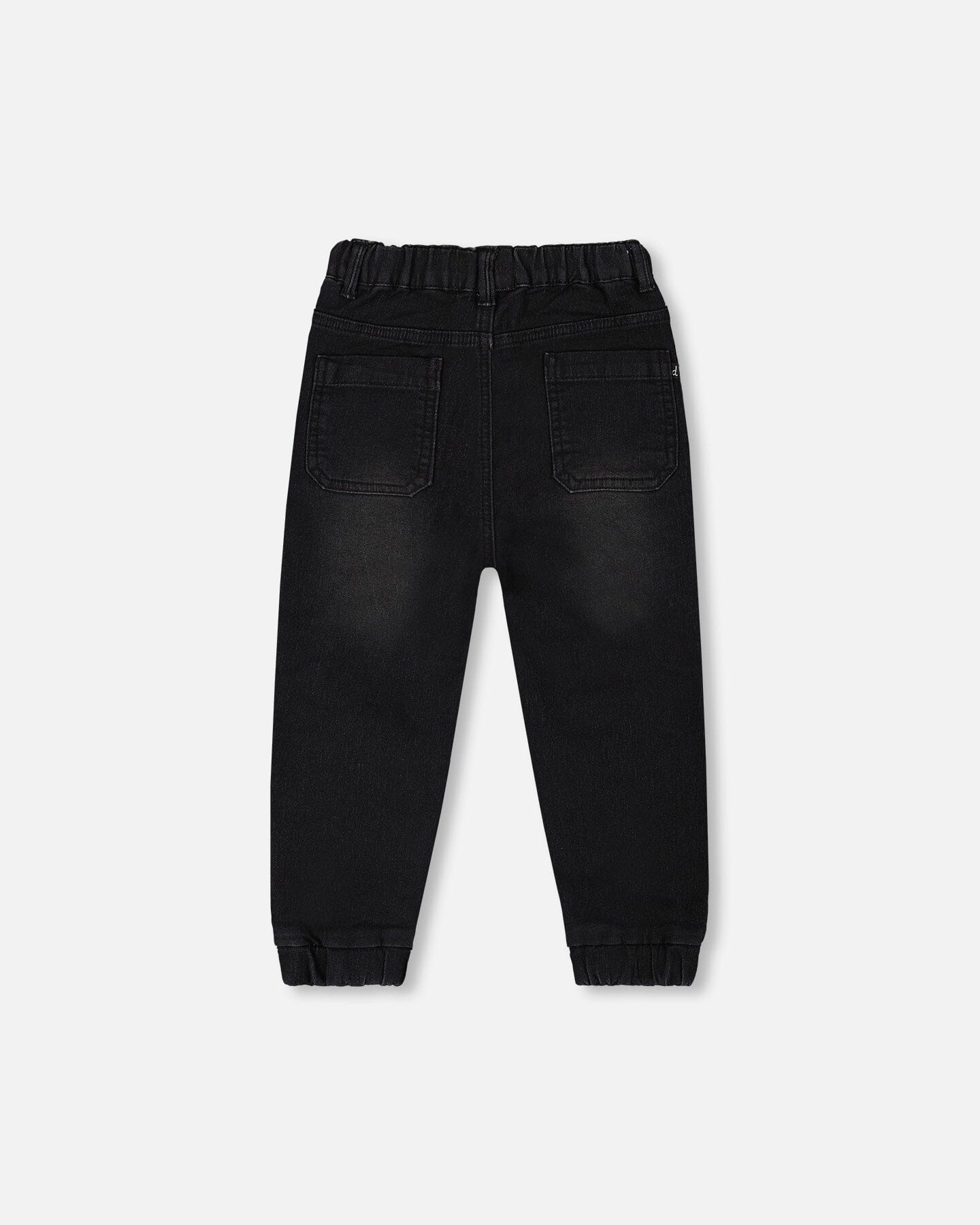 French Terry Denim Jogger Pant Black Jeans