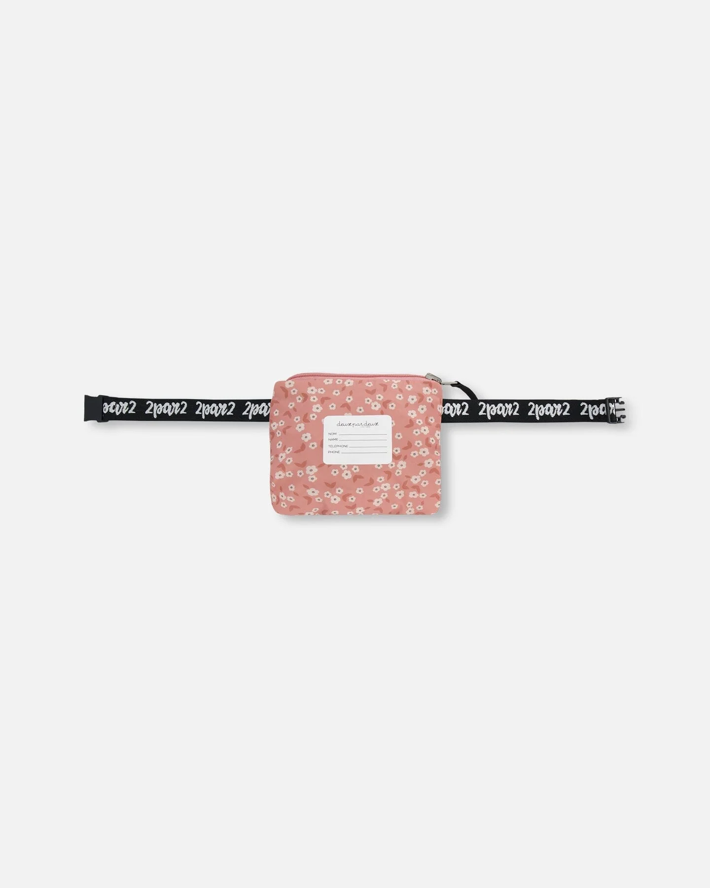 Printed Packable Windbreaker Small White Flowers On Pale Pink