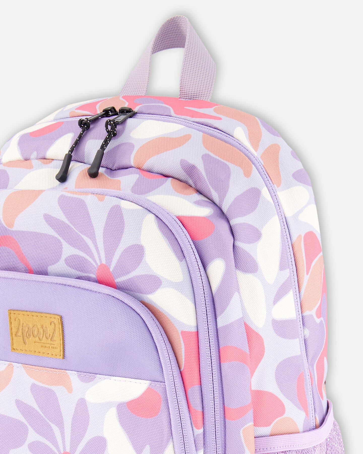 Little Kids Backpack Lilac Retro Flower Print