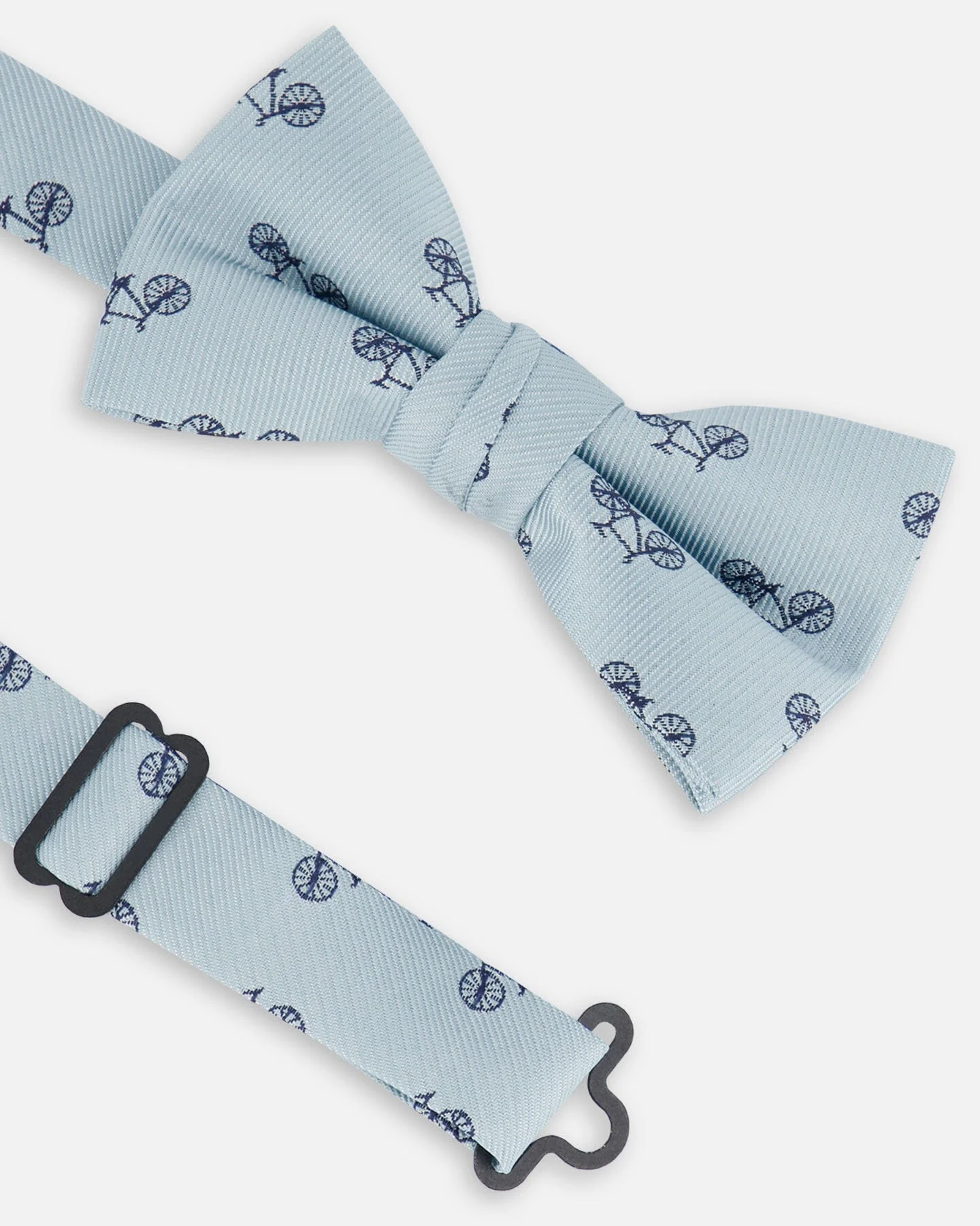 Bow Tie Pale Blue With Bicycle