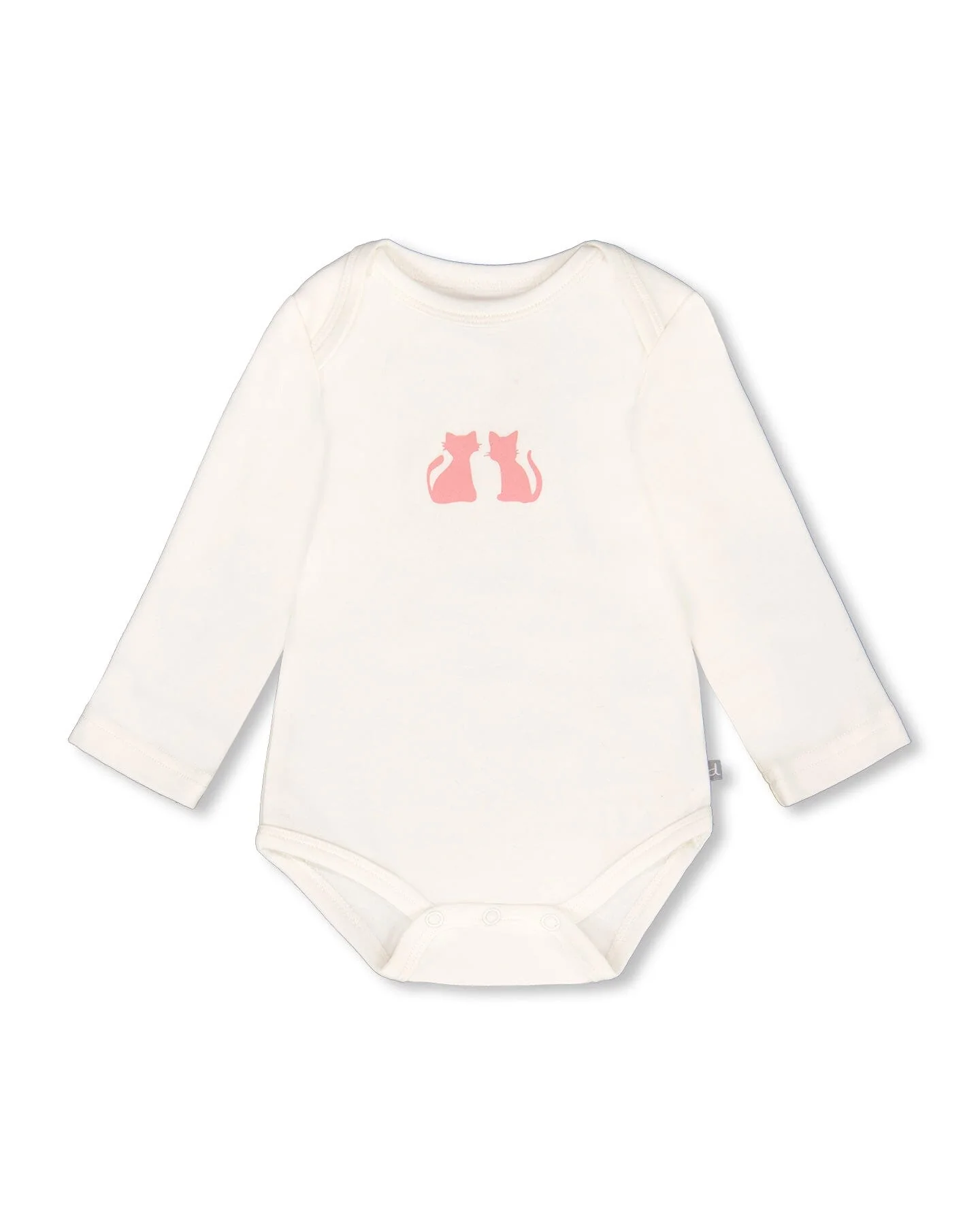 Organic Cotton Long Sleeve Romper Off-White Floral