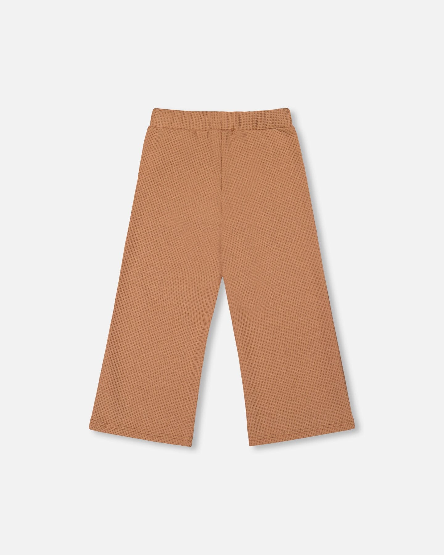 Waffle Flare Leg Pants Caramel Brown