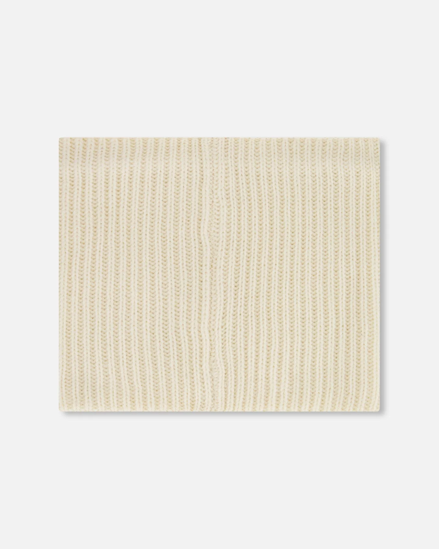 Mid-Season Knit Neck Warmer Light Beige