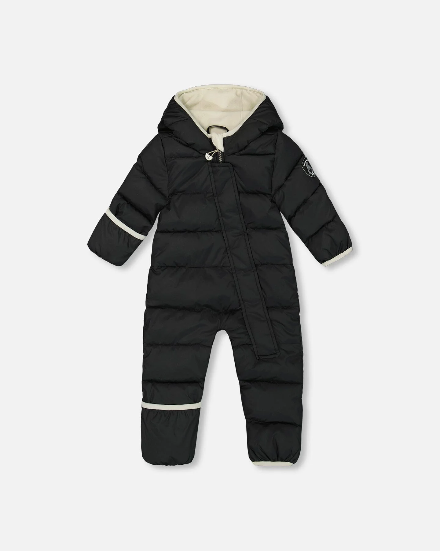 One-Piece Baby Cloud Compressible Snowsuit Designed For Car Seat Black