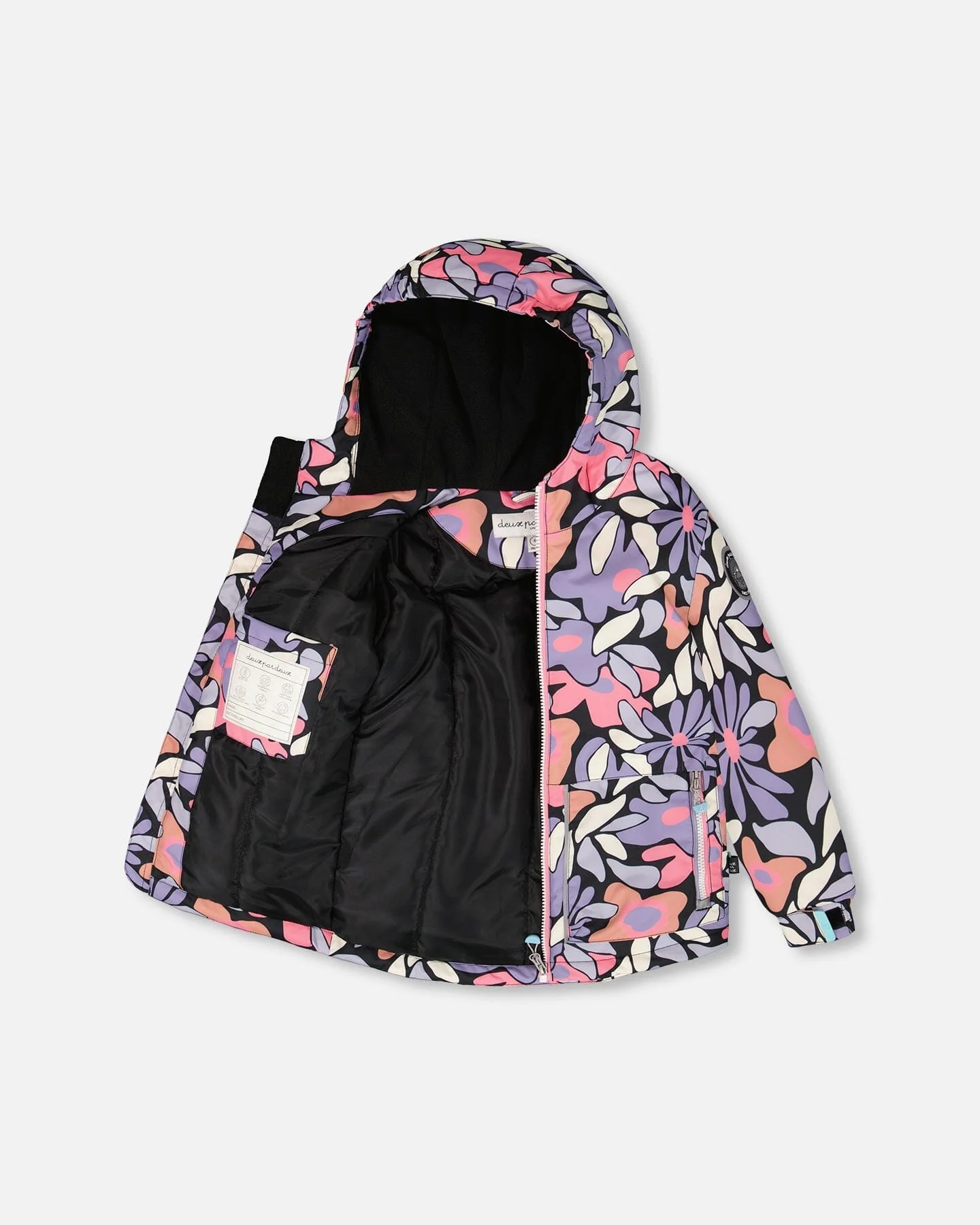 Two-Piece Chill Outerwear Set With Light Insulation Purple Gray