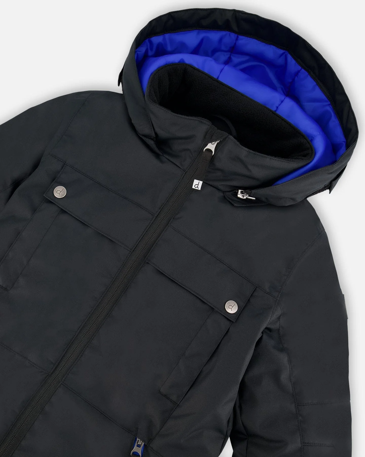 Solid One-Piece Teknik Snowsuit Black